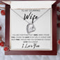TO MY STUNNING WIFE FOREVER LOVE NECKLACE