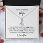 To My Stunning Wife Alluring Beauty Necklace
