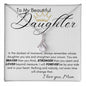 TO MY BEAUTIFUL DAUGHTER ALLURING BEAUTY NECKLACE