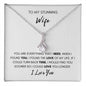 To My Stunning Wife Alluring Beauty Necklace