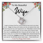 TO MY BEAUTIFUL WIFE LOVE KNOT NECKLACE