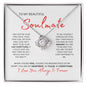 TO MY BEAUTIFUL SOULMATE LOVE KNOT NECKLACE