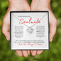TO MY BEAUTIFUL SOULMATE LOVE KNOT NECKLACE