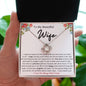 TO MY BEAUTIFUL WIFE LOVE KNOT NECKLACE