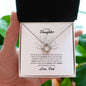 To My Daughter Love Knot Necklace