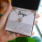 TO MY BEAUTIFUL WIFE LOVE KNOT NECKLACE