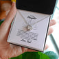 To My Daughter Love Knot Necklace