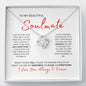 TO MY BEAUTIFUL SOULMATE LOVE KNOT NECKLACE