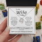 TO MY WIFE LOVE KNOT NECKLACE
