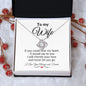 To My Wife Love Knot Necklace