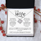 TO MY WIFE LOVE KNOT NECKLACE