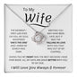 TO MY WIFE LOVE KNOT NECKLACE