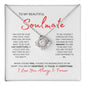 TO MY BEAUTIFUL SOULMATE LOVE KNOT NECKLACE