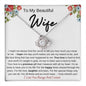 TO MY BEAUTIFUL WIFE LOVE KNOT NECKLACE