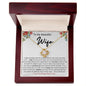 TO MY BEAUTIFUL WIFE LOVE KNOT NECKLACE