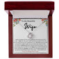TO MY BEAUTIFUL WIFE LOVE KNOT NECKLACE