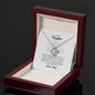 To My Daughter Love Knot Necklace