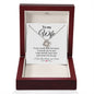 To My Wife Love Knot Necklace
