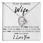 TO MY STUNNING WIFE FOREVER LOVE NECKLACE