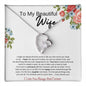 To My Beautiful Wife Love Knot Necklace