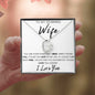 TO MY STUNNING WIFE FOREVER LOVE NECKLACE